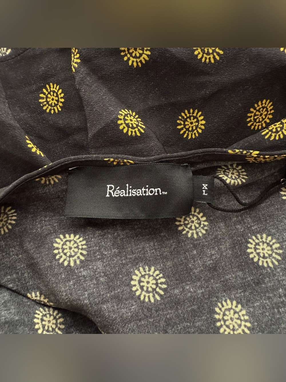 Réalisation Par The Leila Halter Backless Mini Dress 100% Silk in Sunburst XL - Picture 12 of 15